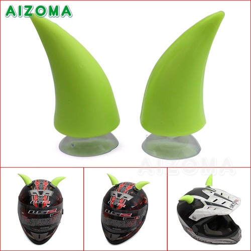 Casco Universal Cuerno Diablo Ventosa Palo En Bocinas Para Motocicleta Bicicleta Esquí - Imagen 14 de 17
