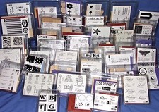 Stampin Up Word Rubber Stamp Sets Birthday Friends Family Thanks Baby U Pick
