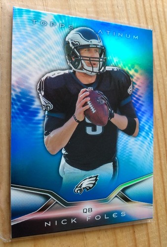 Nick Foles 2014 Topps Platinum #74 rifrattore onda blu - Foto 3 di 6