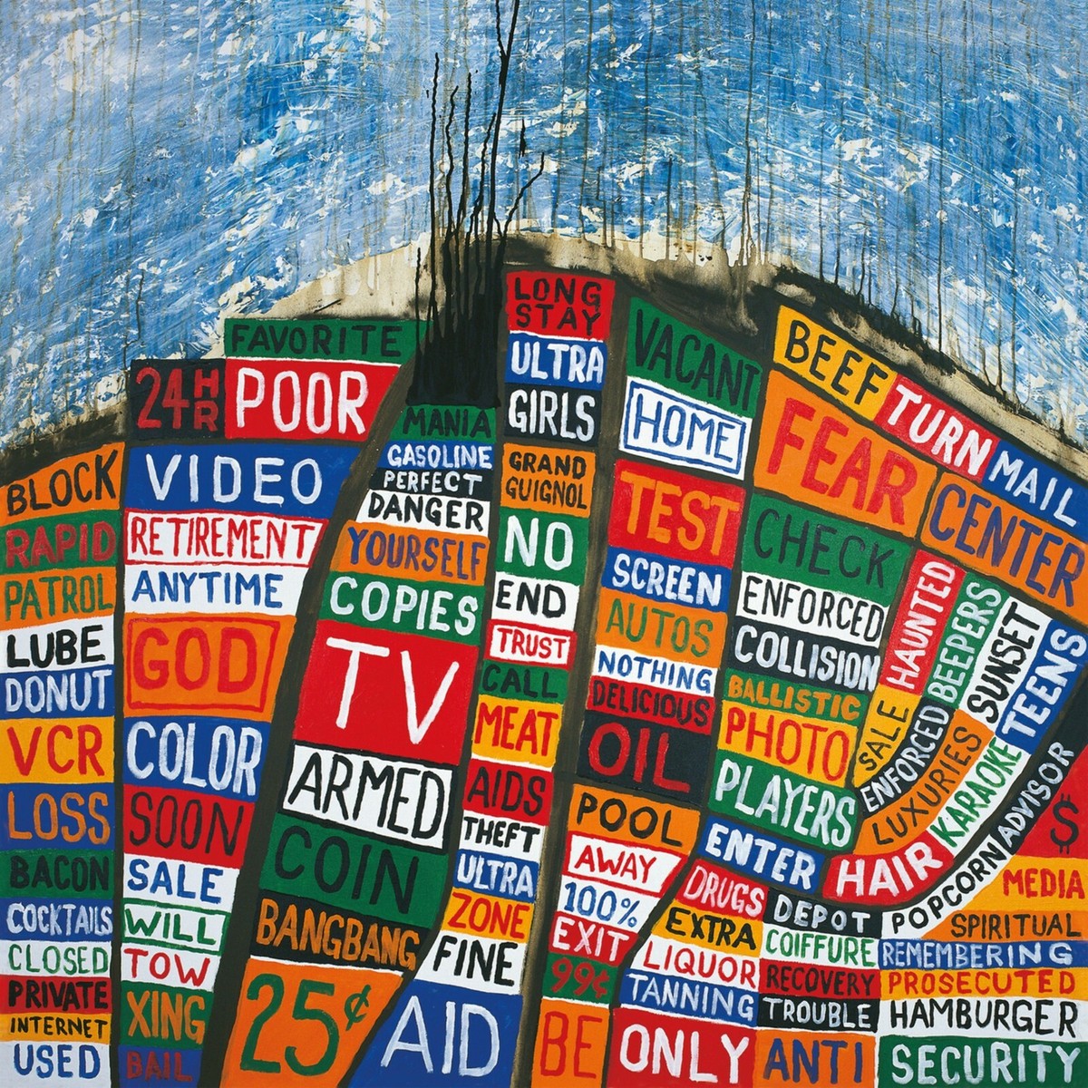 RADIOHEAD Hail to the Thief BANNER 2x2 Ft Fabric Poster