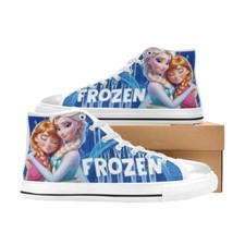 Frozen Custom High Top Canvas Sneaker Shoes For Women