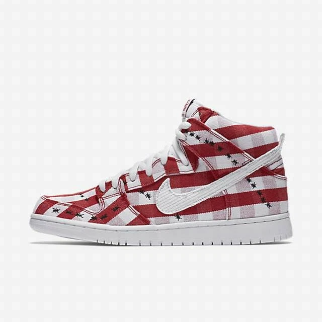 Nike MENS SB Dunk High Pro Red White Ants Picnic Blanket SIZE 10.5 NEW RARE LOT