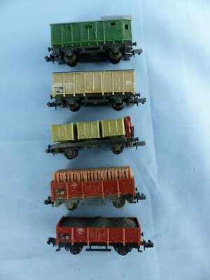 Lot De 5 Wagons Marchandises Arnold RapidO – Réfs 0446, 0447, 0449, 0456, 0463 – Occasion