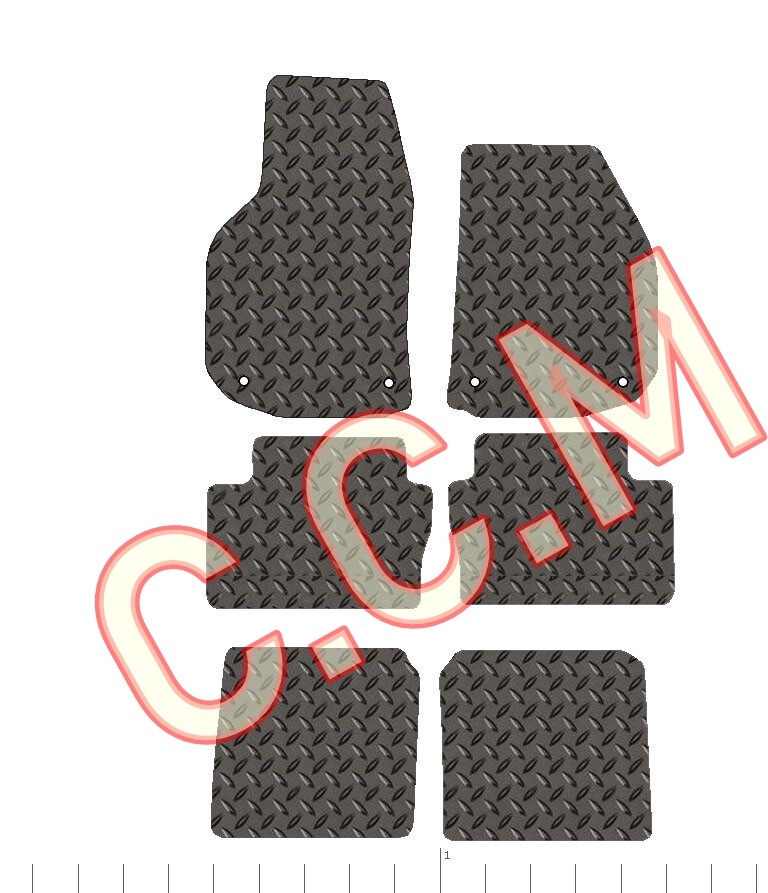 VAUXHALL ZAFIRA 2006 TO PRESENT RUBBER CAR MATS FULLY TAILORED (3MM