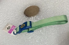 BIG DOG  L/XL Pet Champion Plaid Green DOG Collar-brand new!