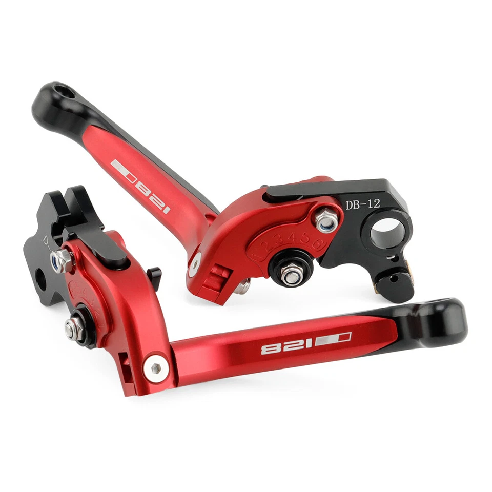 Palancas de embrague de freno extensibles plegables LOGO para DUCATI MONSTER 766/797/821/1200 Foto 2 de 4