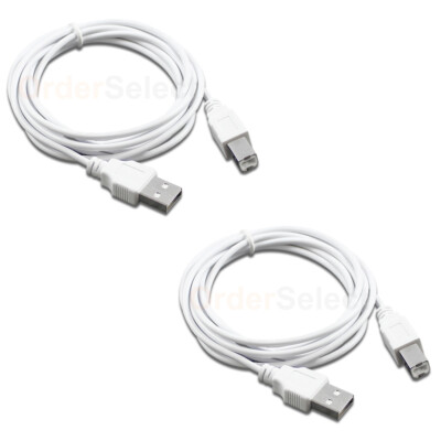 2X USB 2.0 A TO B HIGH SPEED PRINTER SCANNER PREMIUM CABLE CORD NEW HOT!