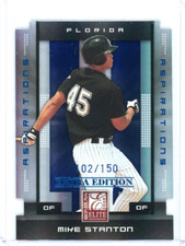 2008 Donruss Elite Extra Edition Aspirations Diecut #74 Mike Stanton 102 of 150