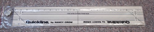 Quickline Ruler by Nancy Crow. No. NCQ-1. Size 3 x 22.5."