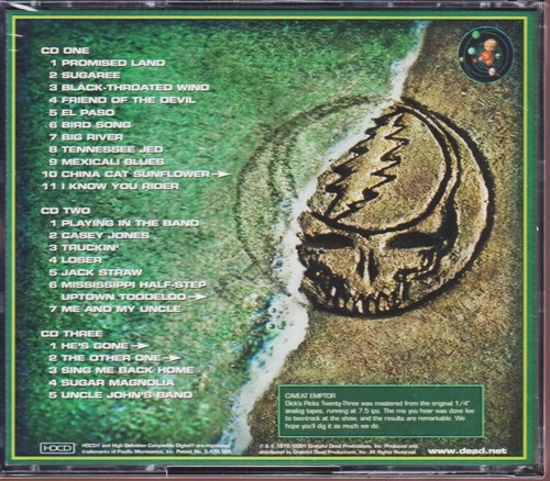 Grateful Dead: Dick's Picks 23: 1972 (GDCD4043 Grateful Dead Records) *New 3CDs* - Imagen 2 de 2