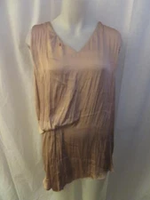 WOMENS DOLAN LEFT COAST COLLECTION NUDE,LT GRAY TOP SIZE L