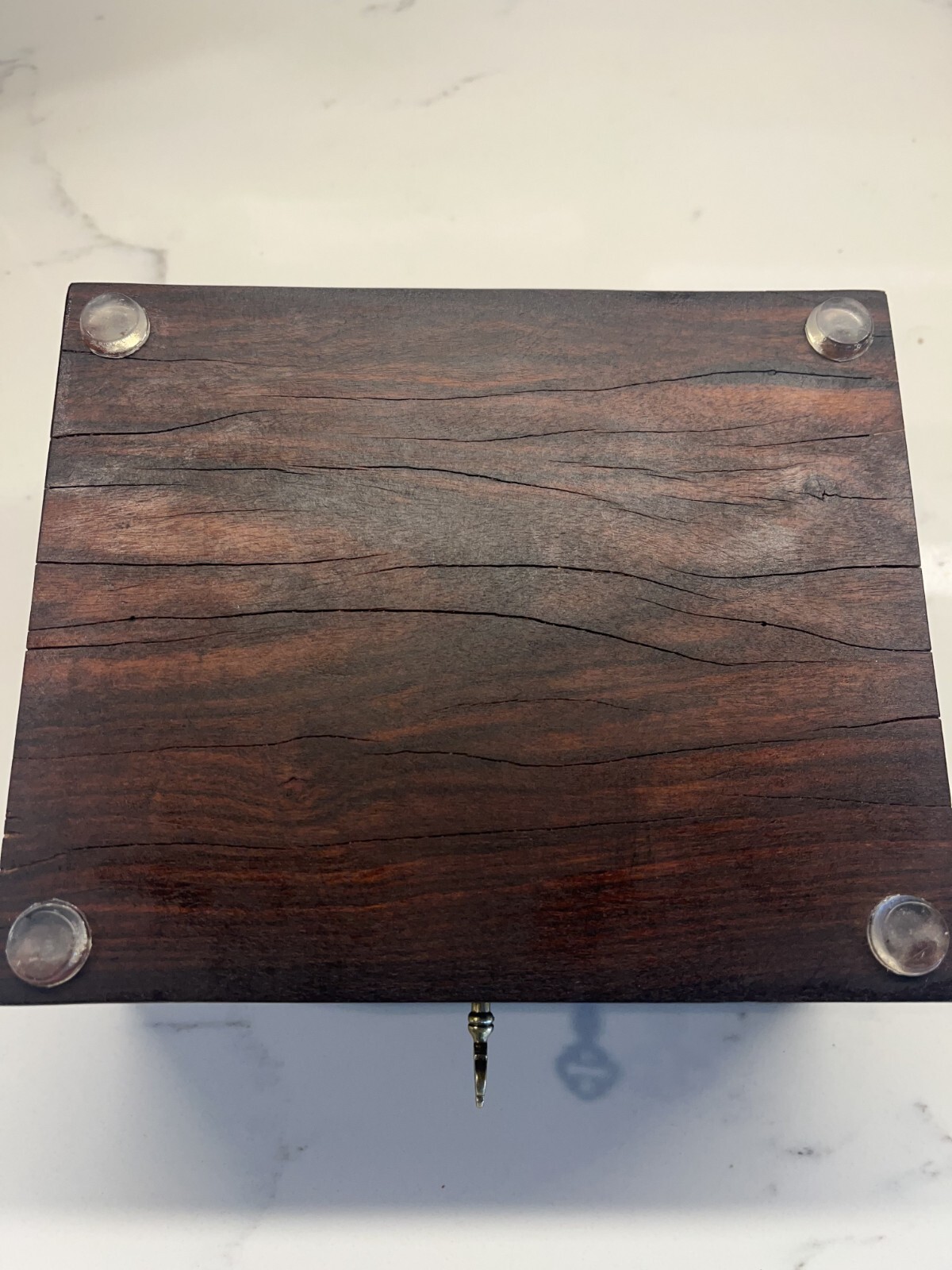 antique vintage wood marquetry box