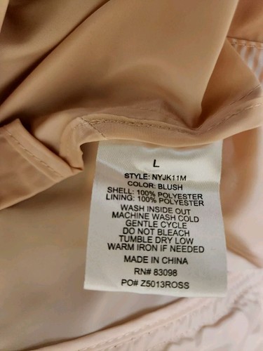 Cavalini Blush Pink Hoodie Lightweight Jacket. NWT. Large. Cute. - Picture 12 of 13