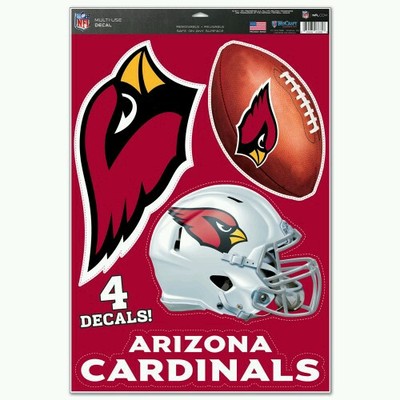 ARIZONA CARDINALS MULTI-USE DECALS 4 DIFFERENT PER SHEET 11X17 LIKE a Fathead