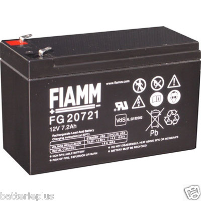 Fiamm | FGS FG20721 12V 7,2Ah Faston 4,8mm LC-R127R2PG Dryfit A512/6.5S NP7-12 