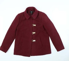 H&M Womens Purple Jacket Size 8 Button