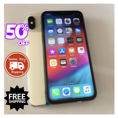 Apple iPhone X (Pristine) Unlocked Verizon T-Mobile  64GB 256GB - Silver/Gray