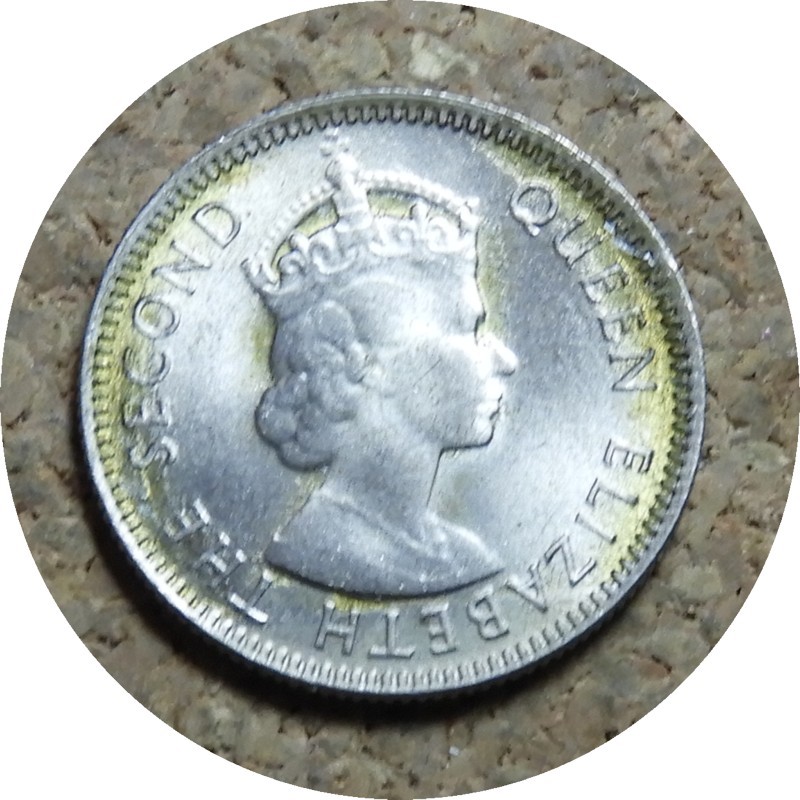 elf Malaya & British Borneo  5 Cents 1953  Elizabeth II