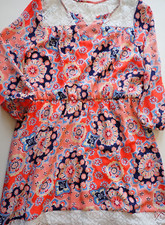 Girls Sequin Hearts Girls Size 16 Quarter Sleeve Dress Special Occasion Orange