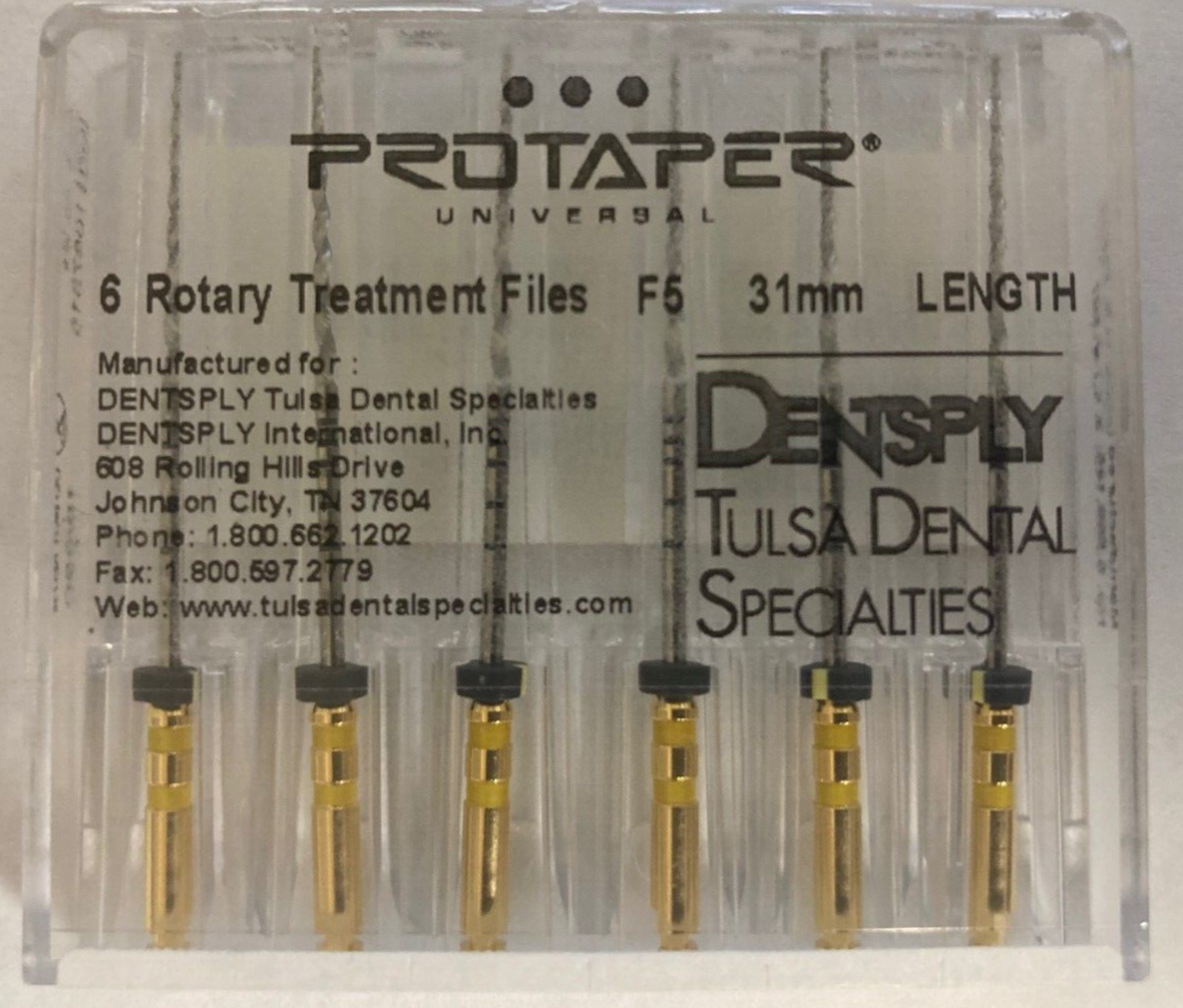 FaB Batter to a Pulp RF プロモ　2枚 ProTaper by Dentsply Tulsa - Universal Rotary File F5 Yellow 31mm