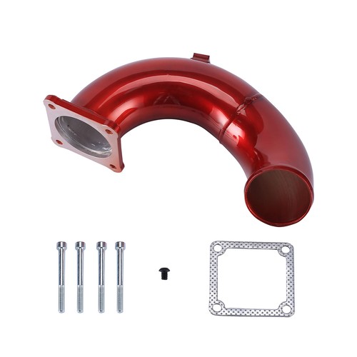 3" Air Intake Elbow Tube For 98.5-02 Dodge Ram 2500 3500 Cummins Diesel 5.9L Red - Foto 2 di 8