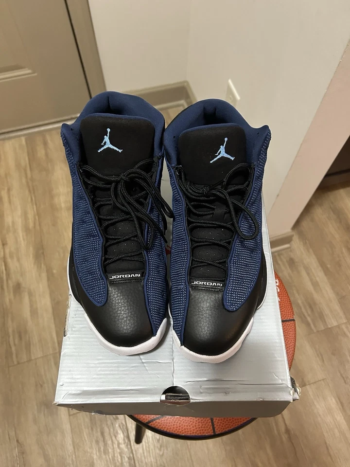 Tamanho 10.5 - Air Jordan 13 retrô 2017 azul baixo corajoso - Imagem 3 de 4
