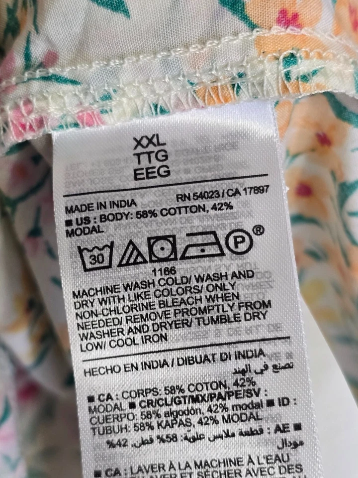 Old Navy Floral Kimono Lightweight Robe XXL Cottagecore - Image 4 of 4