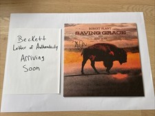 Robert Plant Signed Saving Grace Vinyl Beckett LOA