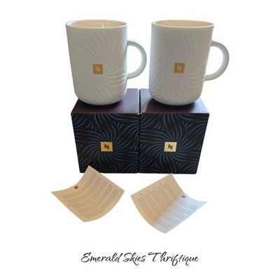 2 New In Box 2025 Nespresso Festive Coffee Mugs Limited Edition