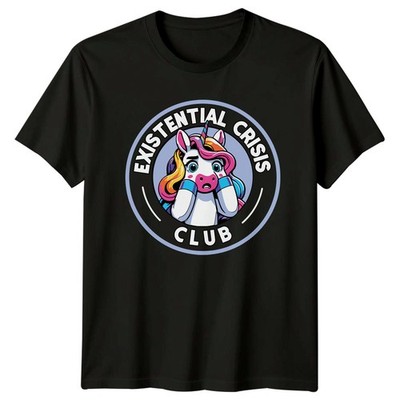 Existential Crisis Club T-Shirt Unisex Geschenk für Sie und Ihn