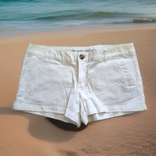 Vintage Y2K White Shorts Micro Mini Sz 9 Mossimo Beach CLEAN