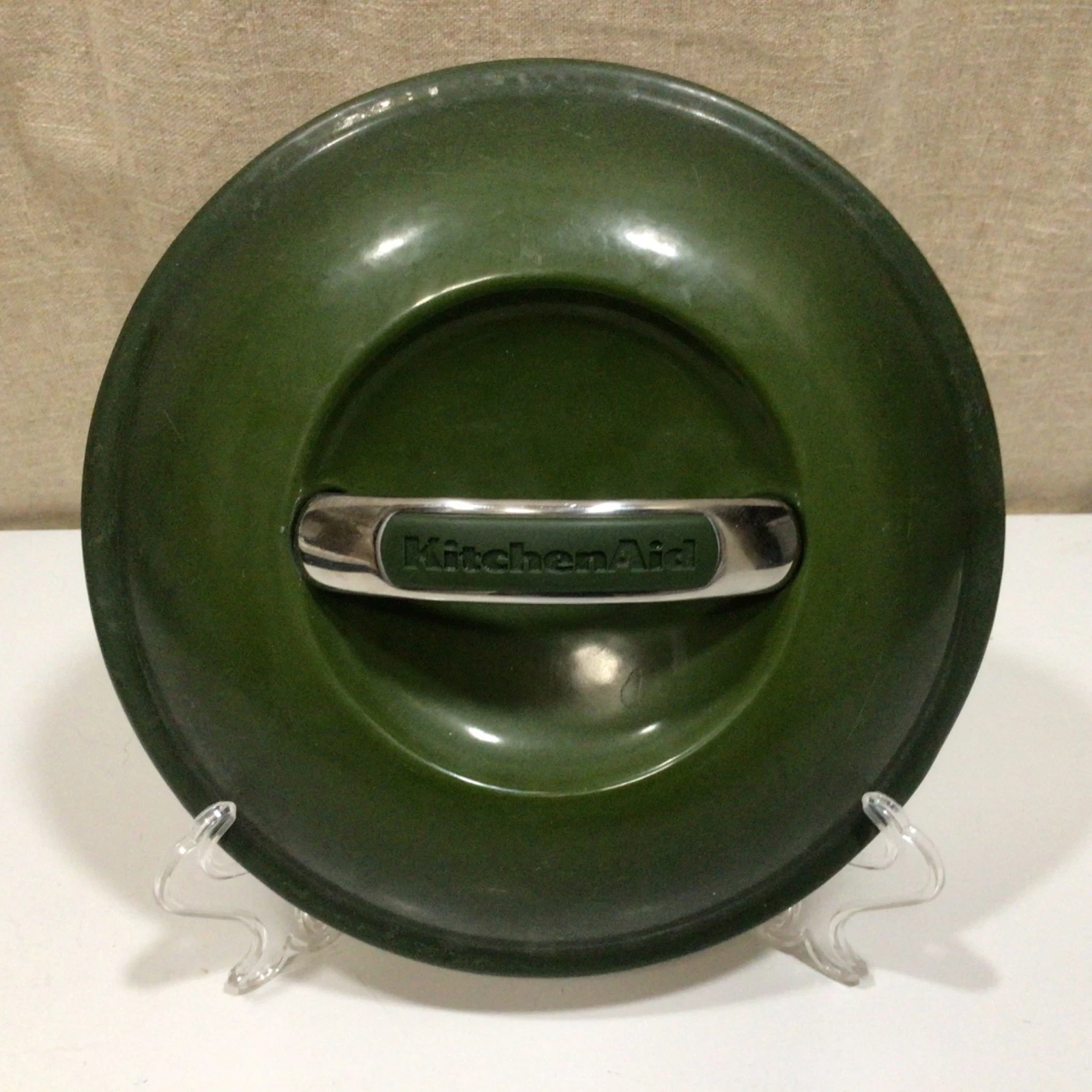 KitchenAid 3.5 QT Green Enameled Cast Iron Dutch Oven * LID ONLY* 8.5-9”