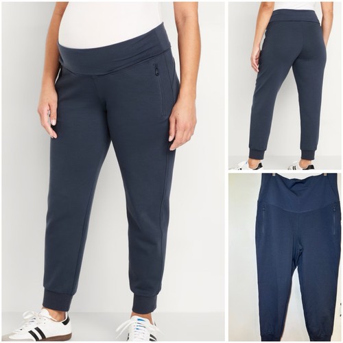 Old Navy Active Maternity Dynamic Rollover Waist Jogginghose Navy Hose Gr. XL NEU!
