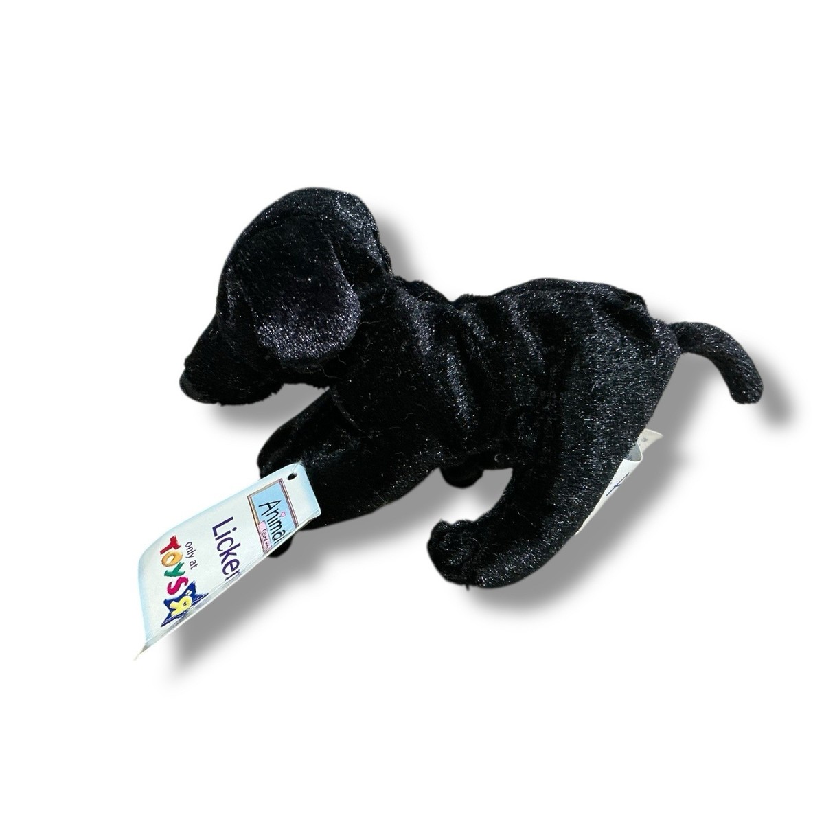 VINTAGE McDonalds Toys R Us Animal Alley Lickerish Black Lab DOG