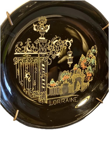 Paul Mignon Longwy Decorative Plate: Lorraine France - Picture 2 of 7