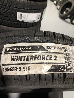 4 New 195 65 15 Firestone Winterforce 2 Snow Tires