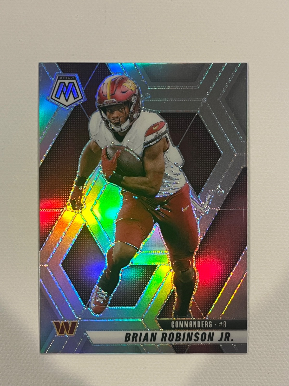 2025 Panini Mosaic - True Silver Prizm Brian Robinson Jr #143