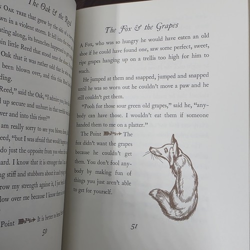 AESOP'S FABLES New Version Munro Leaf 1979 Leather HC Easton Press - Bild 4 von 10