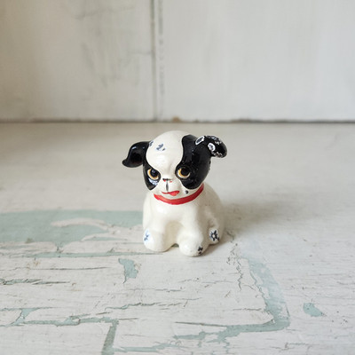 Antique Hubley ''FIDO'' Iron 1 & 5/8'' Puppy Boston Terrier
