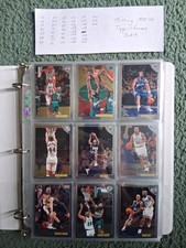 1998-99 TOPPS CHROME BASKETBALL NEAR COMPLETE SET LOT(195/235)w/STARS,RC's,HOF