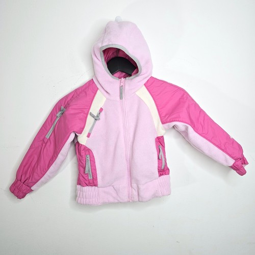 VTG Columbia Youth Girls Reversible Coat Jacket Pink Fleece Puffer Size S 4/5 - Picture 8 of 15
