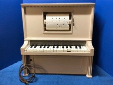 Chein Toy Piano Lodeon Off White Plastic Working Electrical Mechanism No Sound