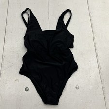 Aerie Black One-Piece Full Coverage Swimsuit Womens Size Medium