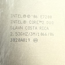 Intel Core 2 Duo E7200 2.53GHz Dual-Core 3MB LGA 775 SLAVN CPU Processor 65W