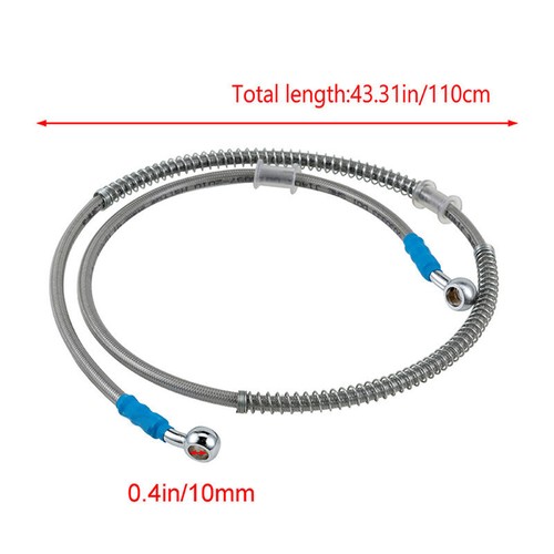 39~200cm DOT Motorcycle Motorbike Braided Steel Brake Clutch Oil Hose Line Pipe - Picture 15 of 32