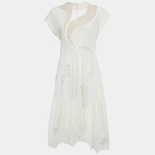 Stella McCartney White Lace Asymmetric Dress S