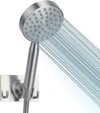 All Metal Handheld Shower Head with Wall Mount Holder,6 ft. Brushed Nickel
