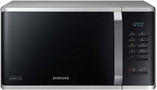 Image of Samsung MS23K3515AS/EU 23L Solo Microwave Oven with Quick Defrost - Black/Silver