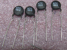 4pcs NTC 10D-9 Inrush Current Limiter Thermistor NTC 2 Amp 10 Ohm
