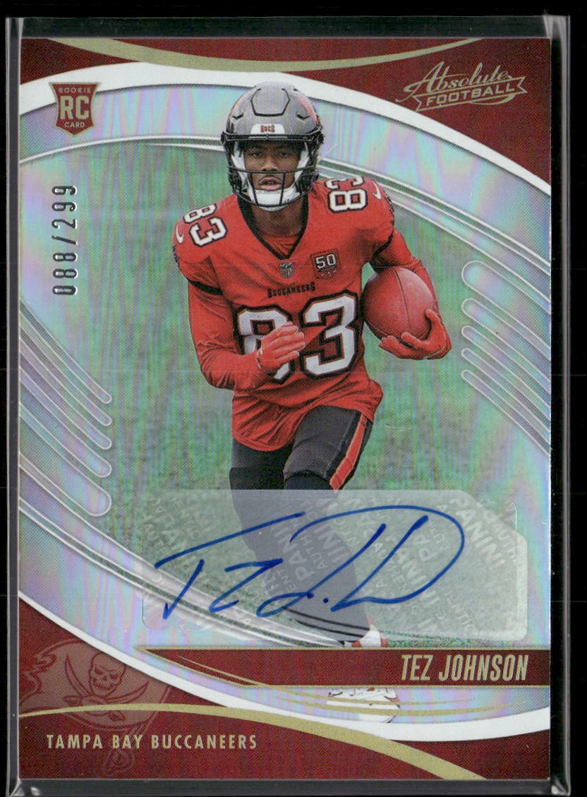 2025 Panini Absolute #184 Tez Johnson Signature Rookies Spectrum #/299